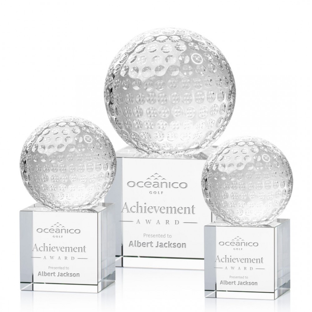 Golf Ball Award on Granby Base with Logo Golf Ball Award on Granby Base with Logo