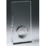 Optic Crystal Golf Award (8"x4") with Logo
