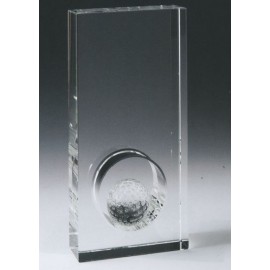 Optic Crystal Golf Award (8"x4") with Logo
