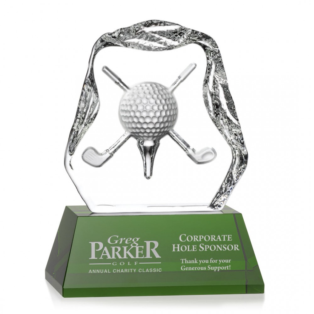 Customized Slaithwaite Golf Award (L) - Green Base 7"