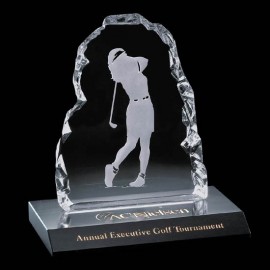 Customized Iceberg Female Award - Optical/Marble 7"