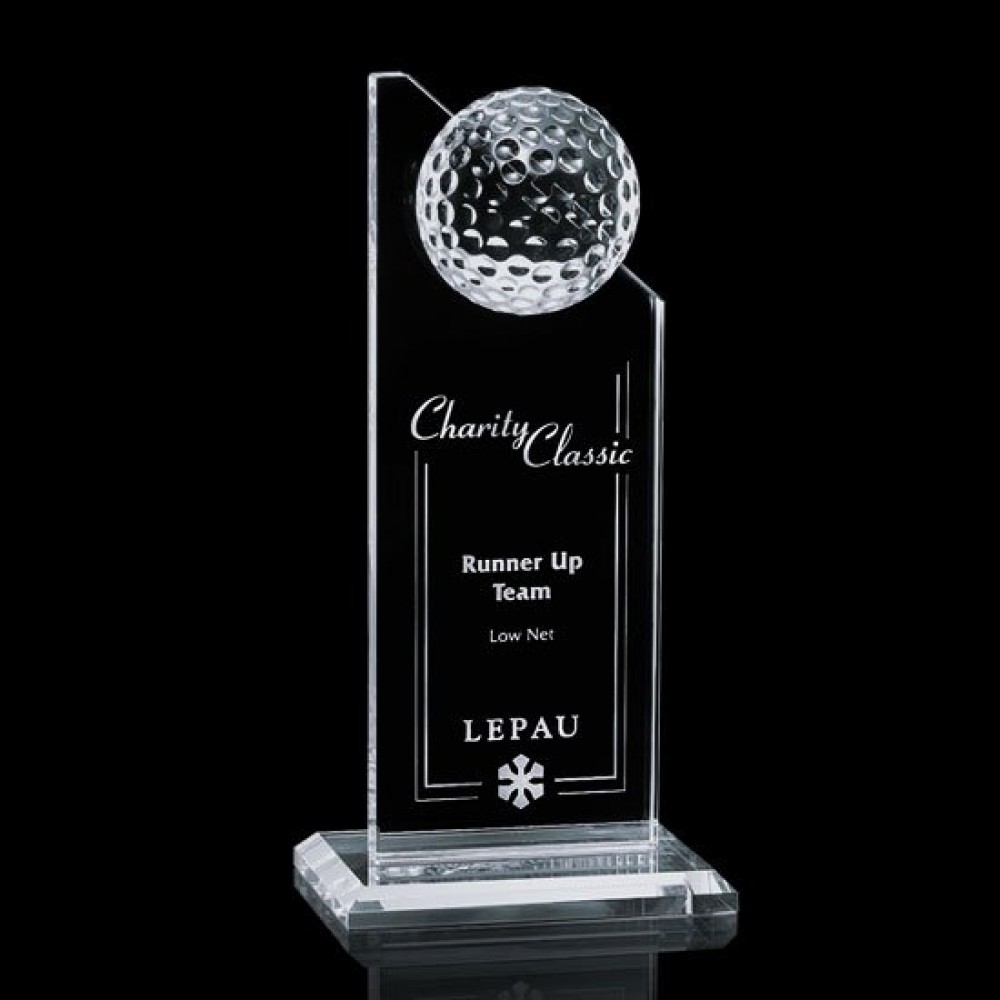 Personalized Ashfield Golf Award - Optical 8"