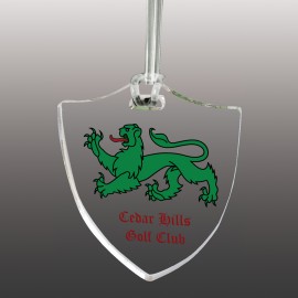 Custom Acrylic UV Color Bag Tags with Logo