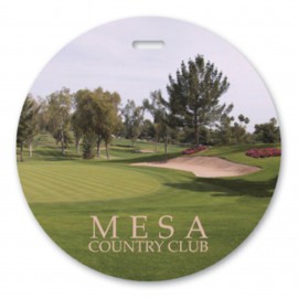 Laminated Event Tag (4") Circle with Logo
