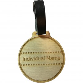 Wood Golf Bag Tags - 2" H x 2" W with Logo