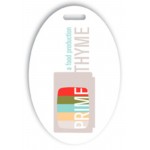 Laminated Event Tag (2"x3") Oval with Logo
