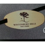 Brass Golf Tags (2" x 3 1/2'') with Logo