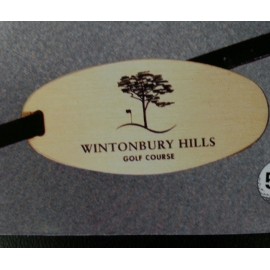 Custom Brass Golf Tags (2" x 3 1/2'')