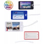 Union Printed - Slip In Pocket Luggage Tags with Full Color Dome Label Print with Logo