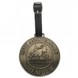 Casted Metal Bag Tags with Logo