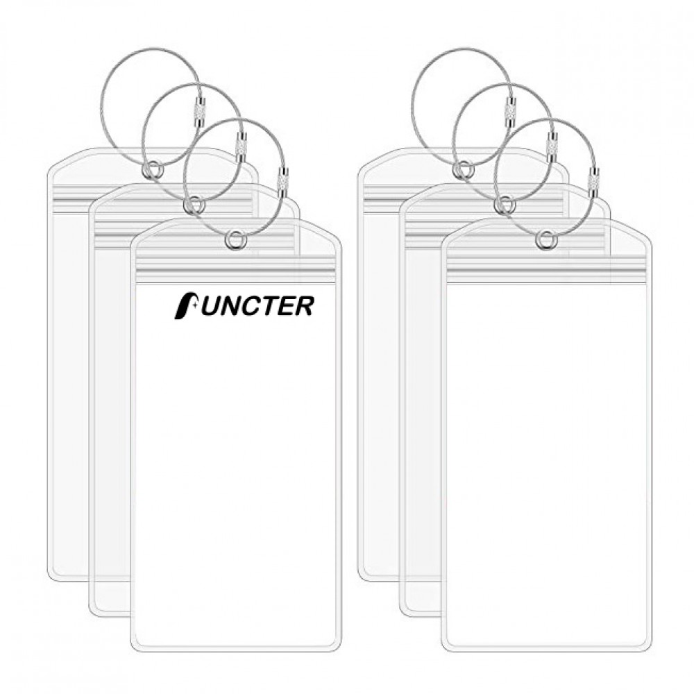Custom Transparent PVC Golf Luggage Tag