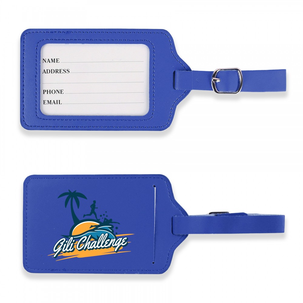 PU Leather Luggage Tag with Logo