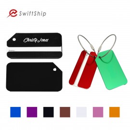 Logo Branded Square Luggage Tag (Economy Shipping)