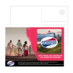 Promotional Post Card With Full-Color Square Luggage Tag