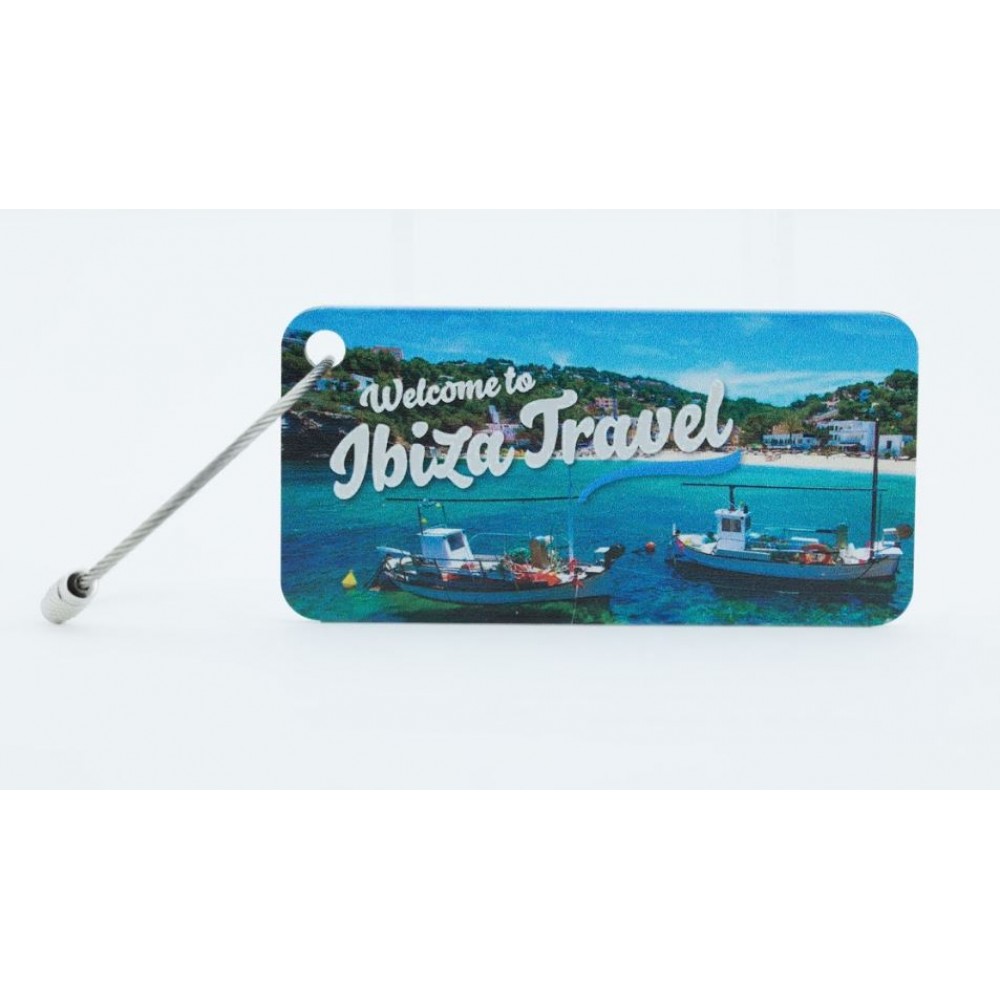 Promotional Madison Aluminum Luggage Tag (Silver)