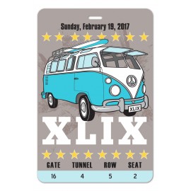 Custom Laminated Event Tag (4"x6") Rectangle