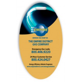 Logo Branded Laminated Event Tag (2"x3.5") Oval