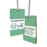 Promotional Custom 1/4" Acrylic Write-On Luggage Bag Tags