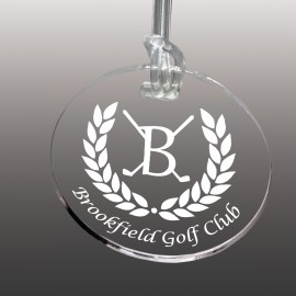 Custom Acrylic Laser Etched Bag Tag with Logo  Custom Acrylic Laser Etched Bag Tag with Logo