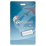 Customized Full Color Write On Tag w/ Flexible Plastic Loop Strap (Rectangle 2.5"x4.25")