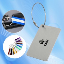 Metal Luggage ID Tag with Logo  Metal Luggage ID Tag with Logo