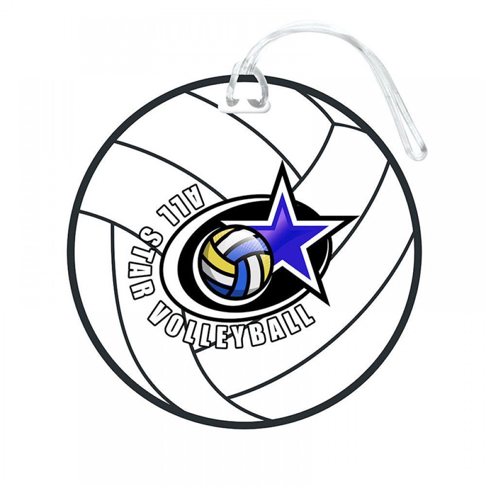 Custom Round Luggage Tag with Logo