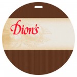 Laminated Event Tag - Circle (4.5") with Logo