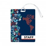 Imprinted Medium Luggage Tag with Logo