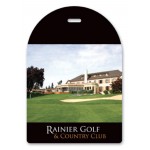 Laminated Event Tag (3.5"x5") Arch top with Logo