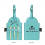 Logo Branded Golf Bag Tag with Tees