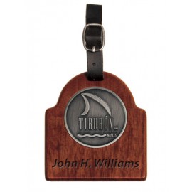 Rosewood Finish Sunrise Tag w/ 2" Club Lorente Medallion with Logo