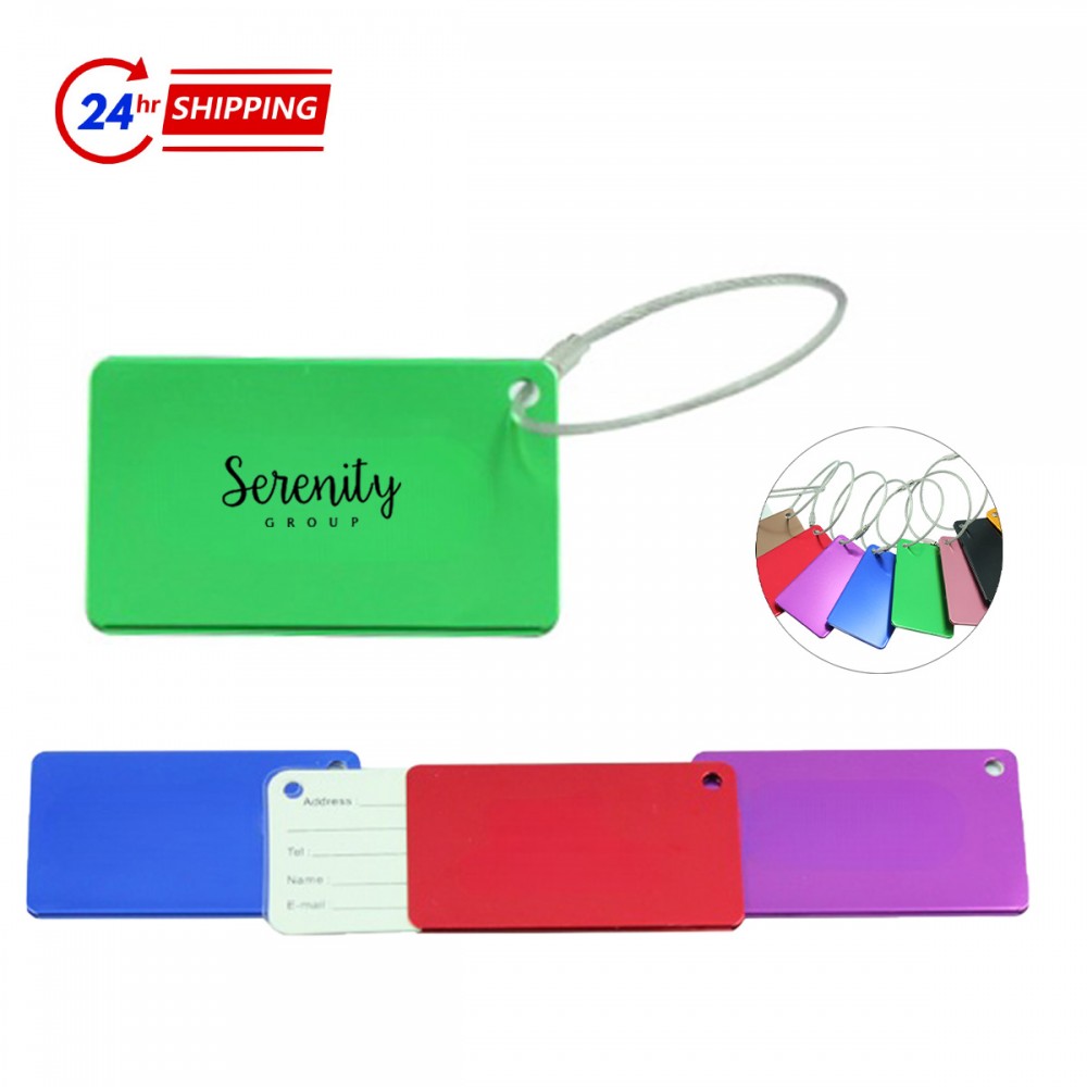 Airplane Luggage Tag with Logo