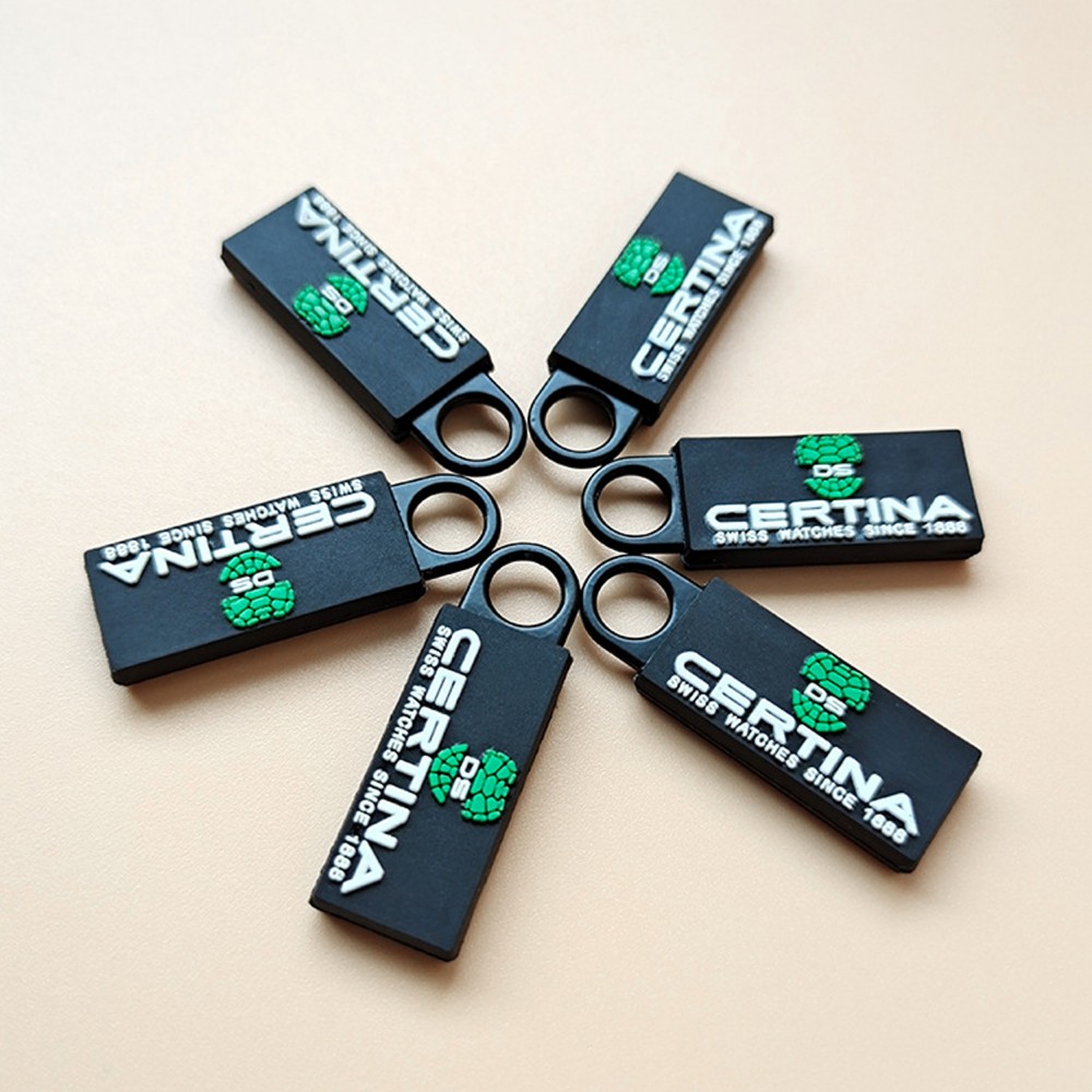 Custom Molded PVC Zipper Pulls with Logo
