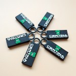 Custom Molded PVC Zipper Pulls with Logo