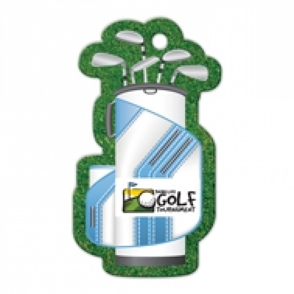 Golf Bag Shaped Luggage Tag with Logo