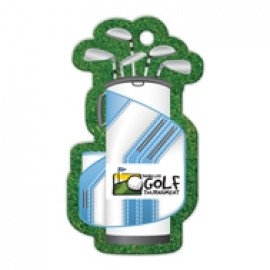 Golf Bag Shaped Luggage Tag with Logo