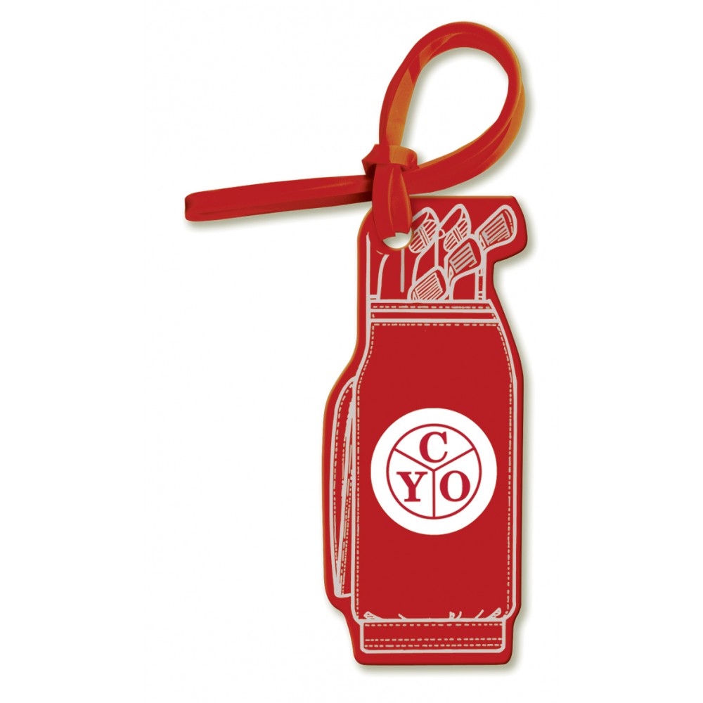 Golf Bag Bag & Luggage Tag - Spot Color with Logo Golf Bag Bag & Luggage Tag - Spot Color with Logo