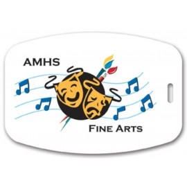 Full Color Write On Tag (Rectangle 3.125"x4.625") with Logo  Full Color Write On Tag (Rectangle 3.125"x4.625") with Logo