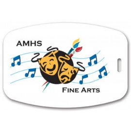 Full Color Write On Tag (Rectangle 3.125"x4.625") with Logo