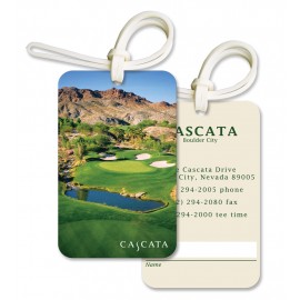 Logo Branded Large Rectangle Bag & Luggage Tag - Full Color