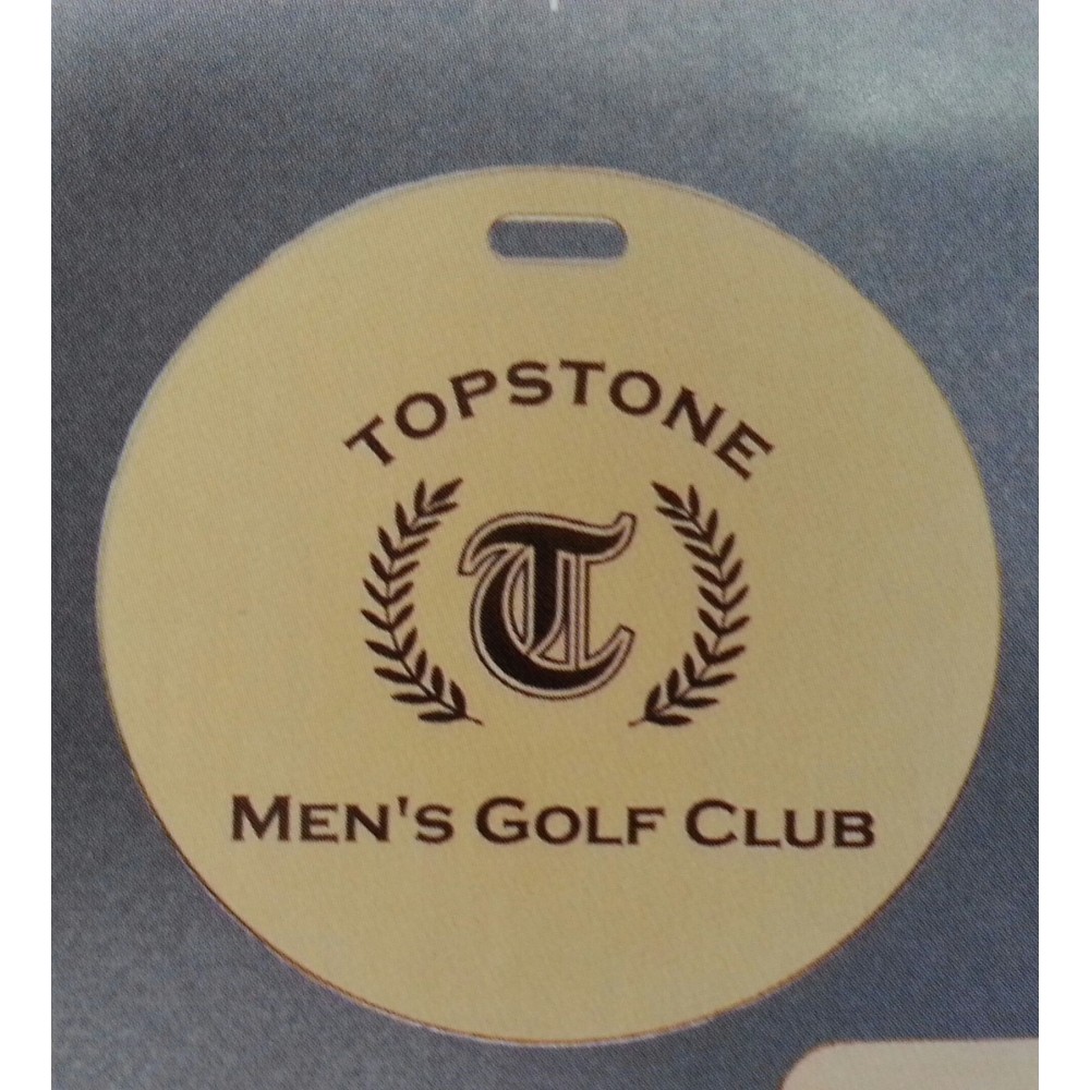 3 1/4'' Brass Golf Tag with Logo