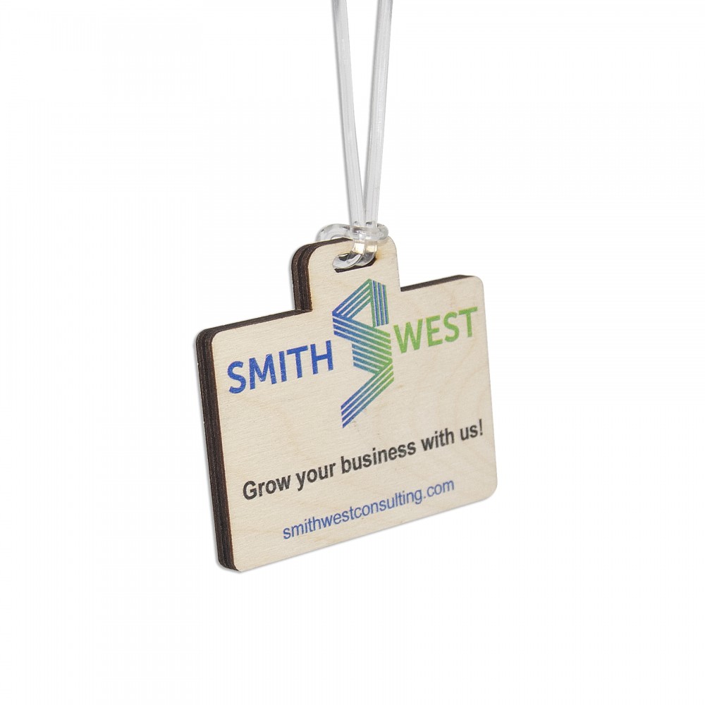 Custom Ultra Vivid Birch Bag Tags with Logo Custom Ultra Vivid Birch Bag Tags with Logo