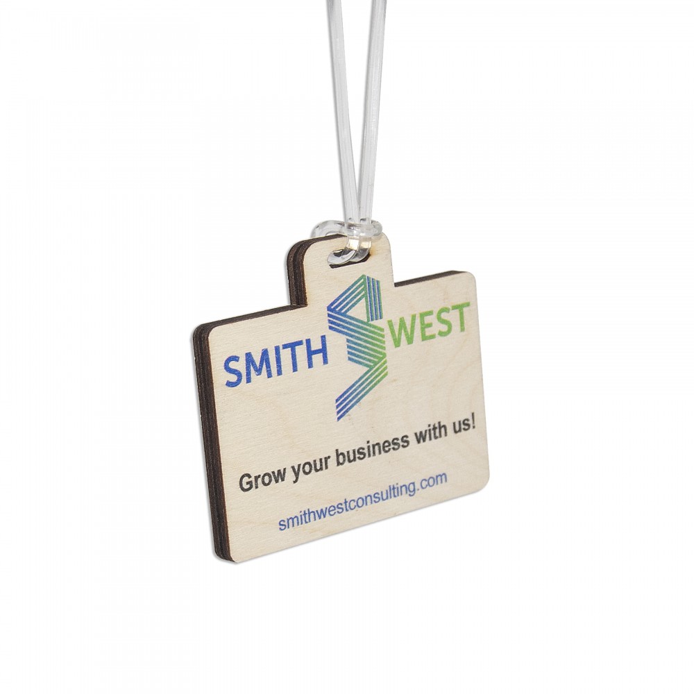 Custom Custom Ultra Vivid Birch Bag Tags (4-9 SQ)