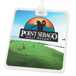 Rectangle Golf Tag With Digital Process Imprint with Logo