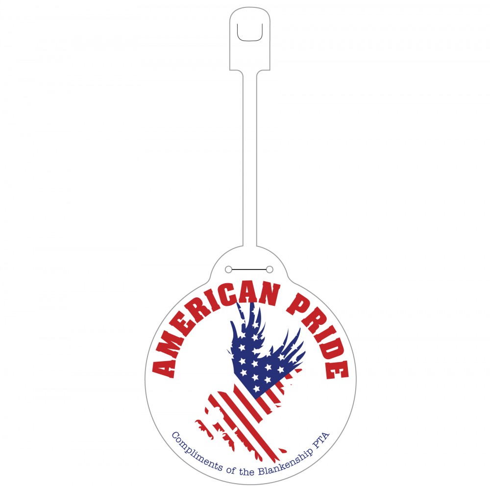 Personalized Round Plastic Easy-Lock Bag Tag (Spot Color)