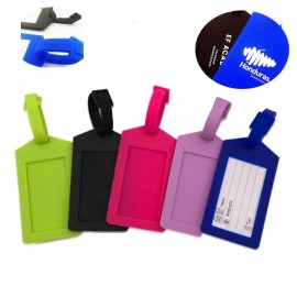 Silicone Luggage Tag with Hang-up Ring with Logo