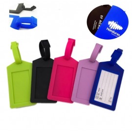 Silicone Luggage Tag with Hang-up Ring with Logo  Silicone Luggage Tag with Hang-up Ring with Logo