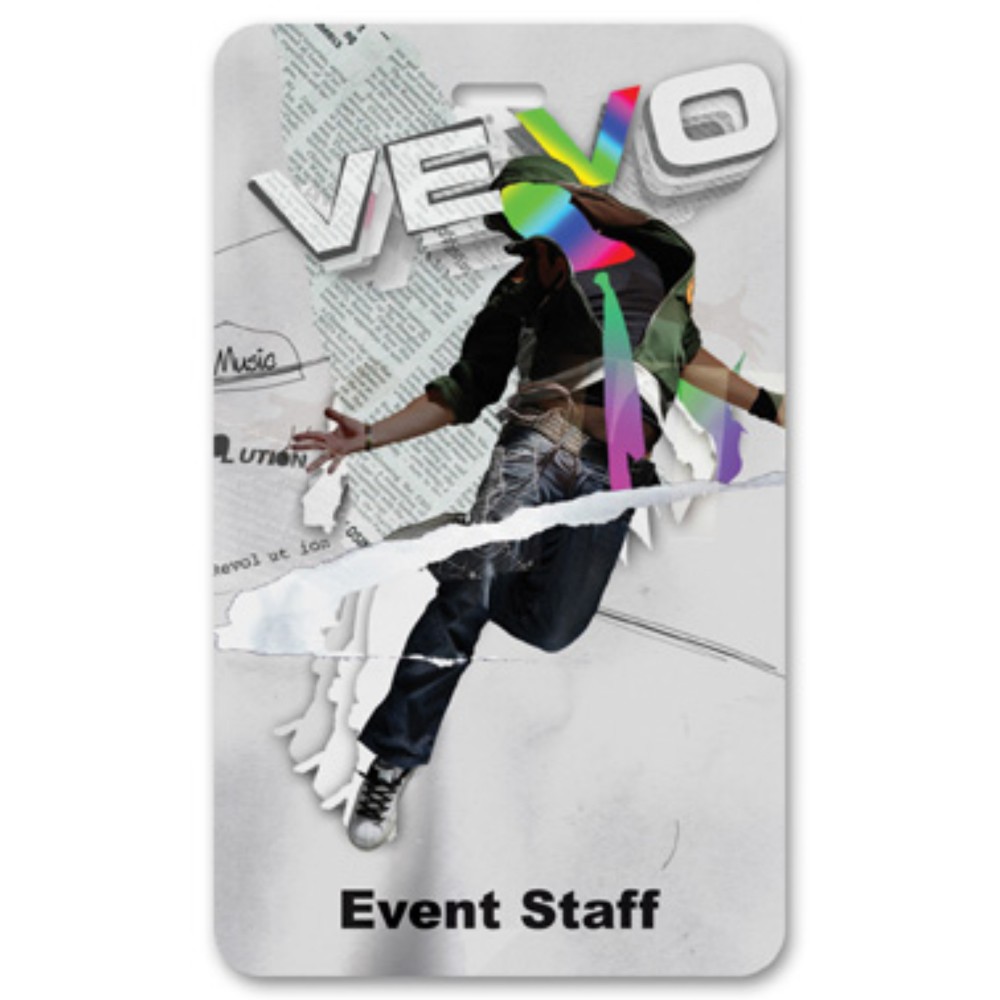 Laminated Event Tag (3"x5") Rectangle with Logo