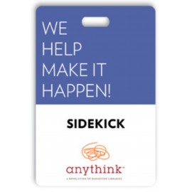 Laminated Event Tag (2.5"x3.75") with Logo