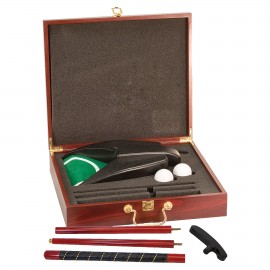 Rosewood Executive Golf Putting Set with Logo  Rosewood Executive Golf Putting Set with Logo